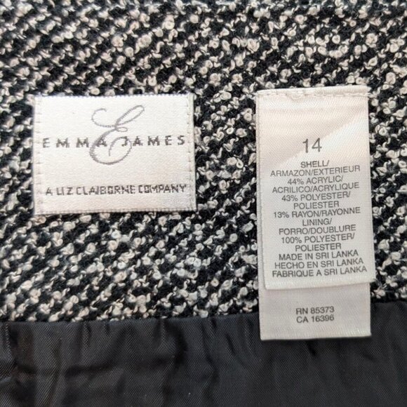 Vintage Emma James B&W Knit Skirt - Picture 7 of 7